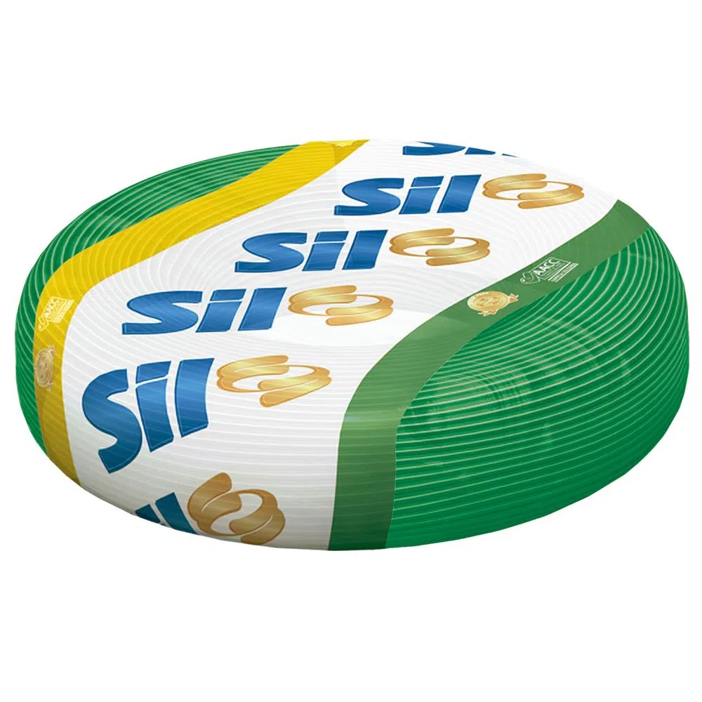 Fio/Cabo Elétrico Flexível Antichamas Verde 2,5MM 100M - Sil