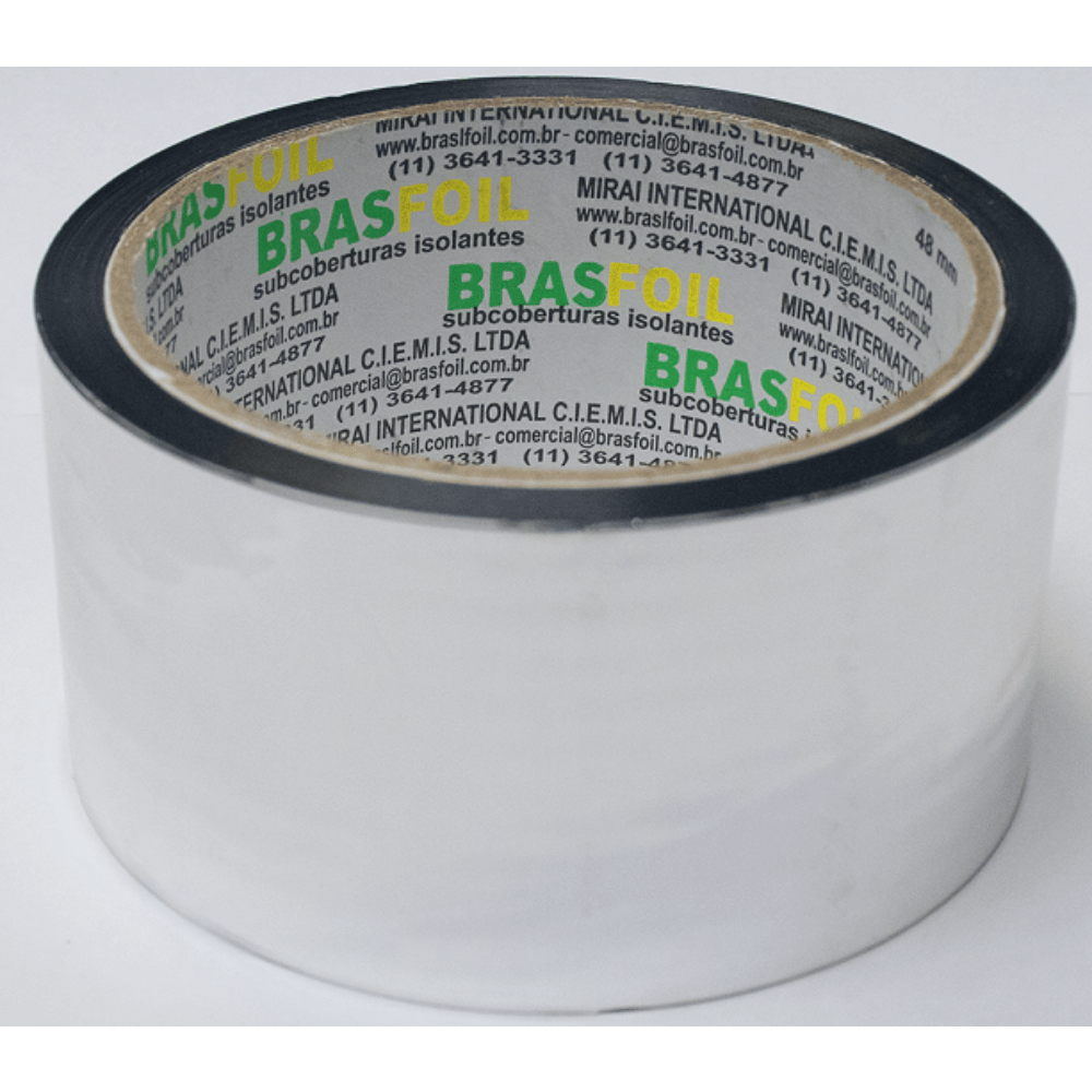 Fita Adesiva Metalizada Para Manta Térmica Brasfoil 48mmx50m