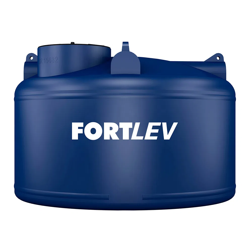 Caixa d´água Tanque Polietileno 5.000L Tampa Rosca Azul - Fortlev