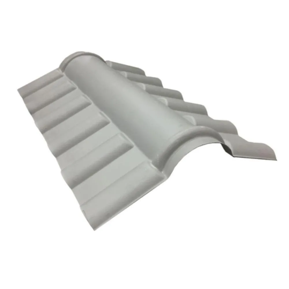 Cumeeira em PVC Colonial Central Plan Concreto 35X88CM 1,6MM