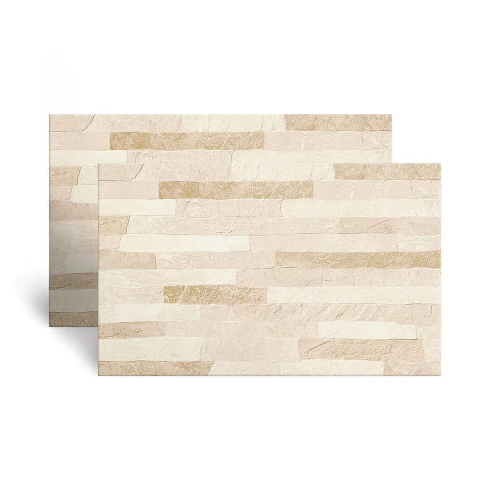 Revestimento Cerâmico Pedra Acetinado Corona Beige Bege Tipo A 37x59 - 54330 - Arielle