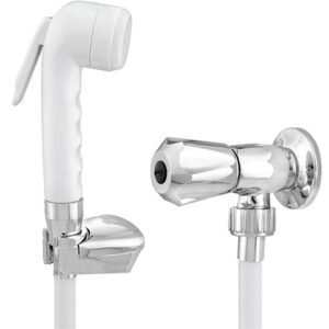 Ducha Higiênica com Gatilho Branca E Cromada